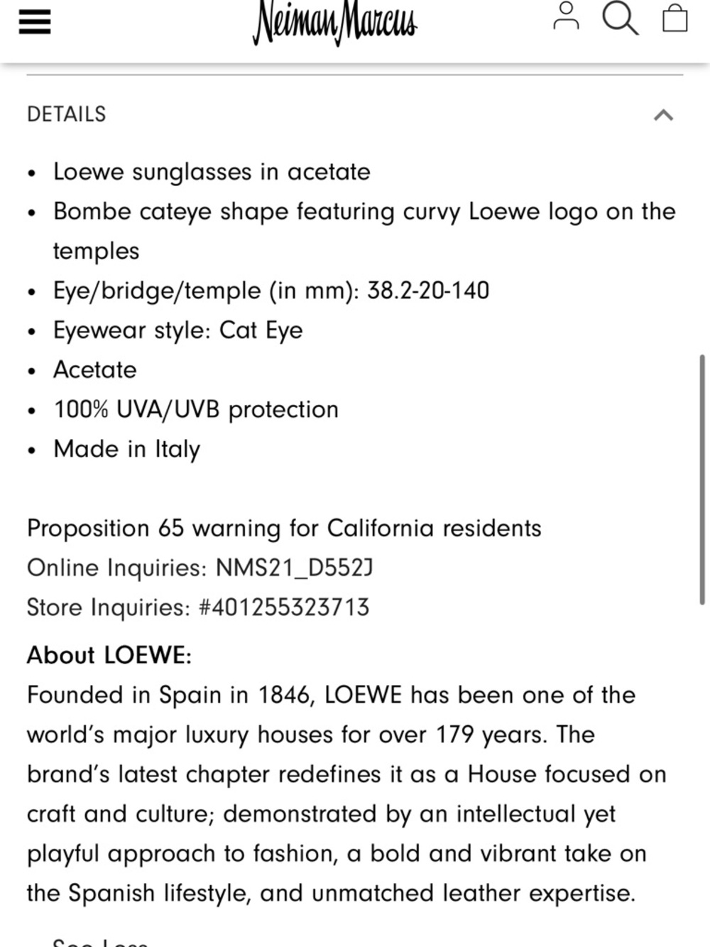Loewe Amber Crystal Oval Sunglasses - Picture 6 of 6